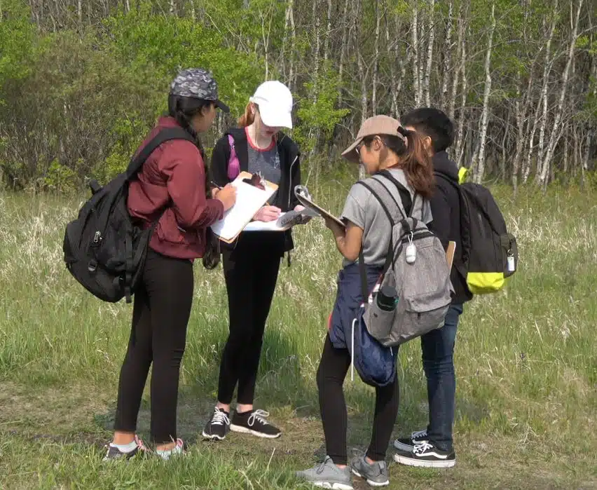 students amber trails assiniboine forest