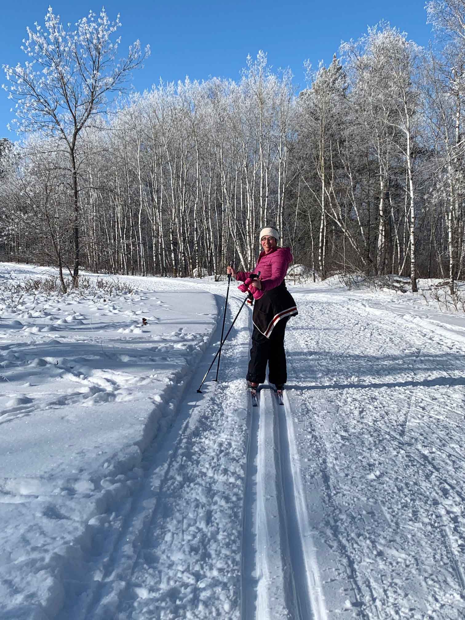 Mira Oberman cross-country skiing
