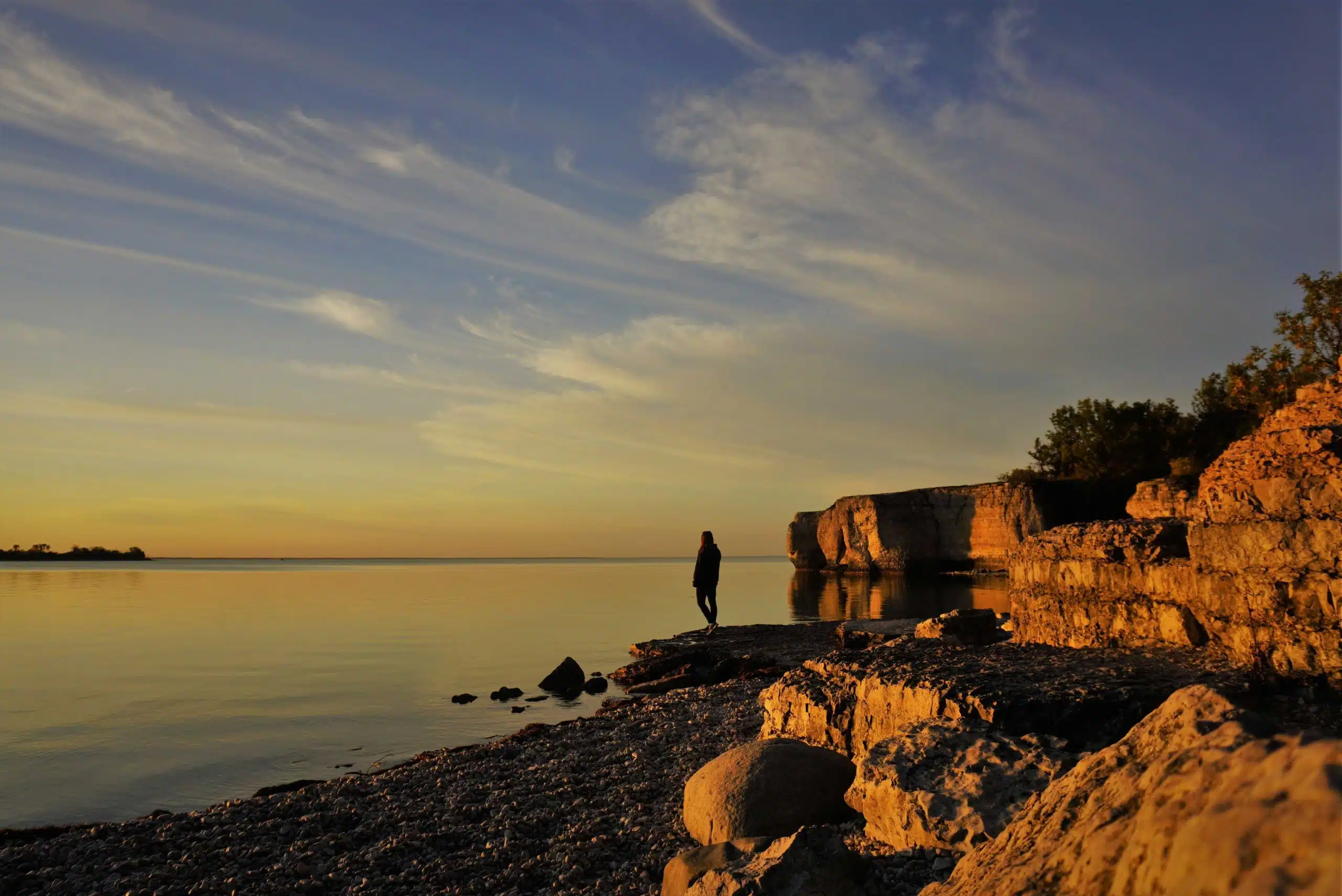 Sunset in Steep Rock, Manitoba