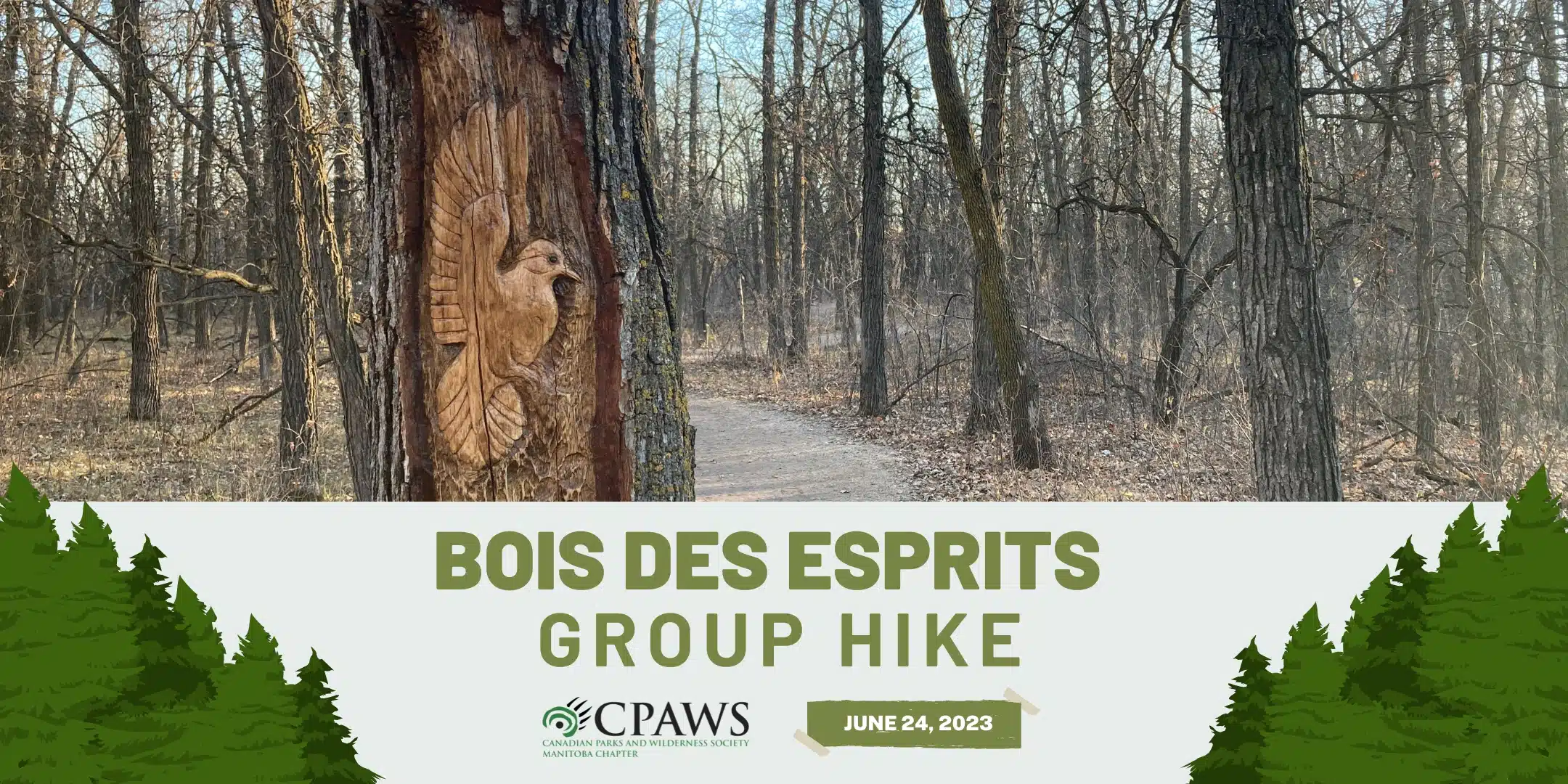 Join CPAWS Manitoba for a gorgeous hike through Bois des Espirits in May.