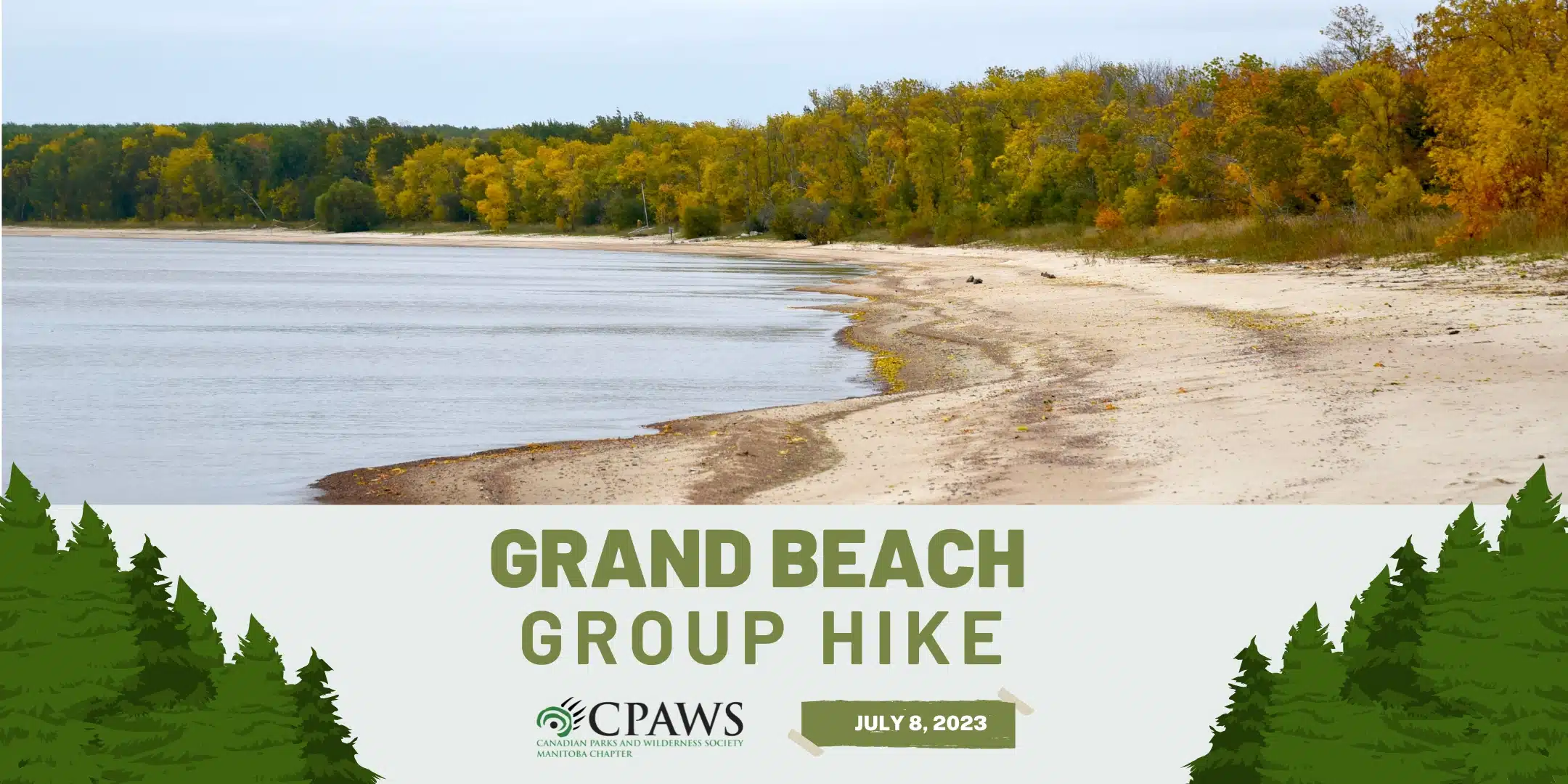 Join us for a Group Hike at Grand Beach Provincial Park in June.