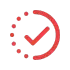 Check mark stalled red