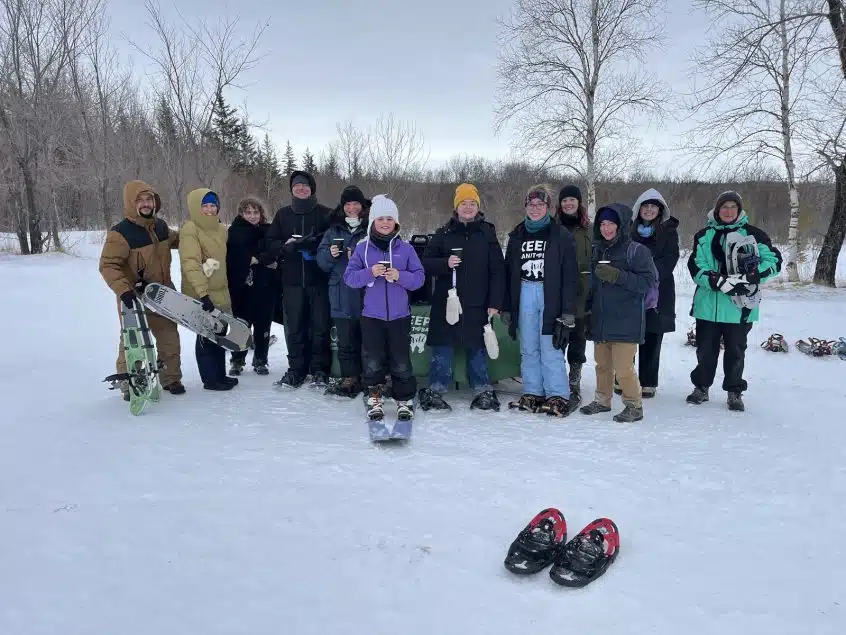 Snowshoe group in birds hill, feb 1, 2025